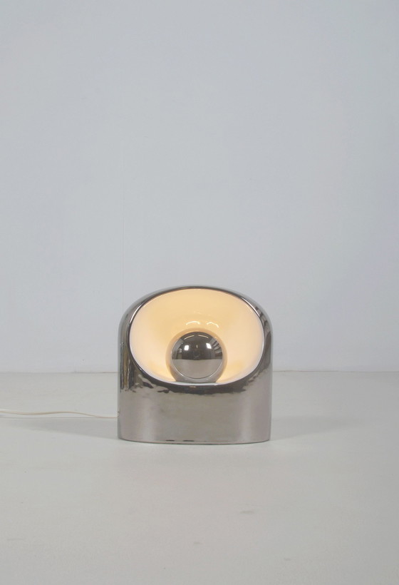 Image 1 of Rare lampe Venezia en céramique argentée par Philips, années 1970