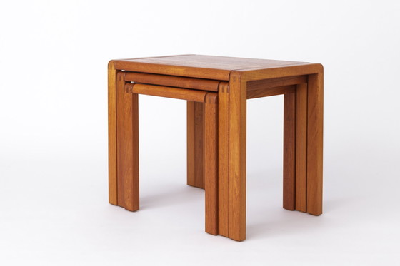 Image 1 of Ensemble de tables gigognes Vintage 1960S Teck danois