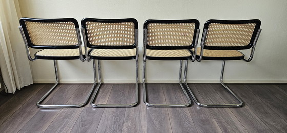 Image 1 of 4 chaises de salle à manger Cesca Marcel Breuer