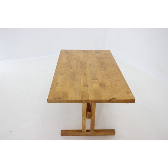 Image 1 of Table basse vintage en bois de chêne massif, Danemark années 1960