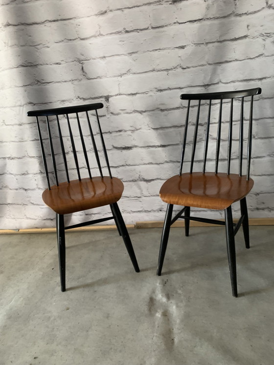 Image 1 of Fannett Dining Chairs By Ilmari Tapiovaara, Set Of 2