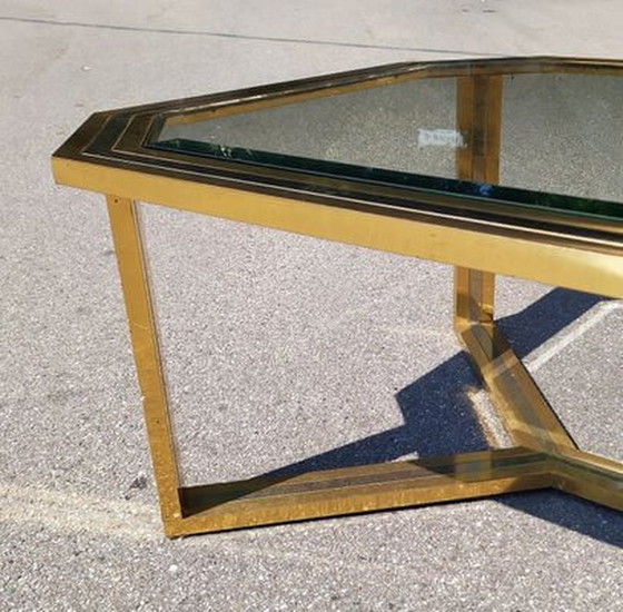 Image 1 of Table basse en laiton, 1970