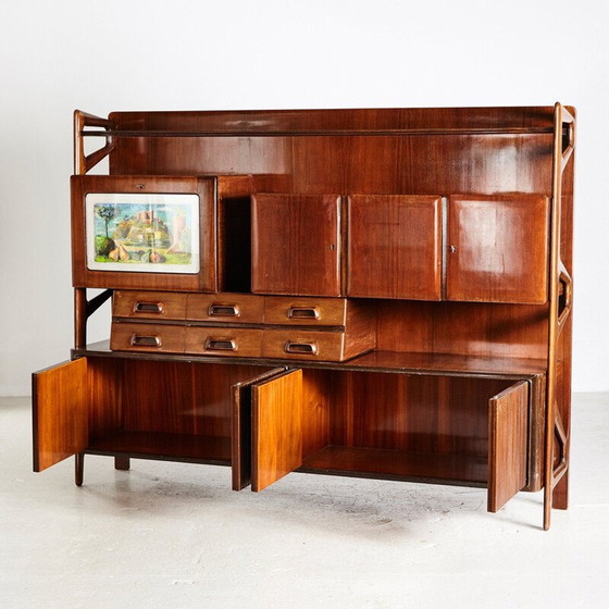 Image 1 of Buffet vintage en bois de rose de Silvio Cavatorta, Italie, années 1960