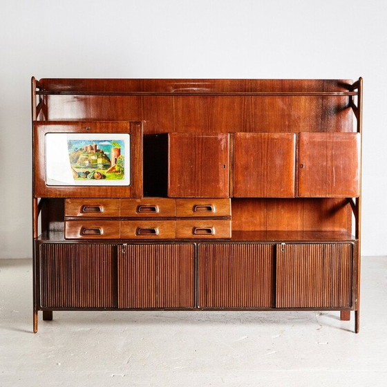 Image 1 of Buffet vintage en bois de rose de Silvio Cavatorta, Italie, années 1960