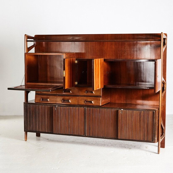 Image 1 of Buffet vintage en bois de rose de Silvio Cavatorta, Italie, années 1960