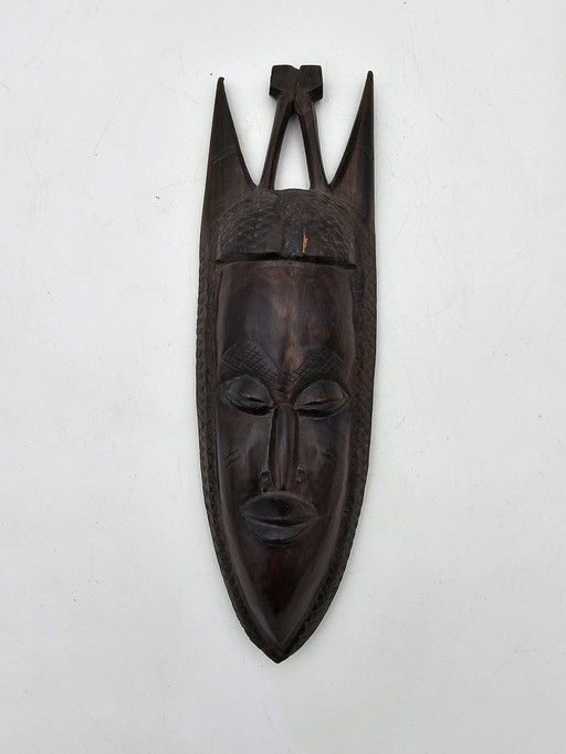 Masque Africain Ancien En Bois