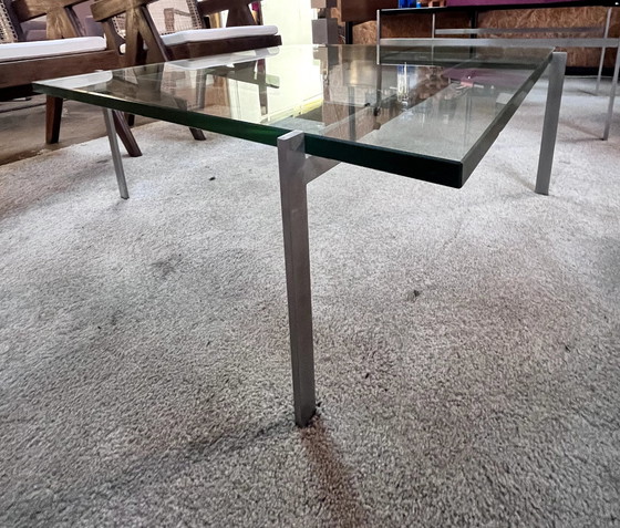 Image 1 of Table Basse En Verre De Poul Kjaerholm, Danemark 1960