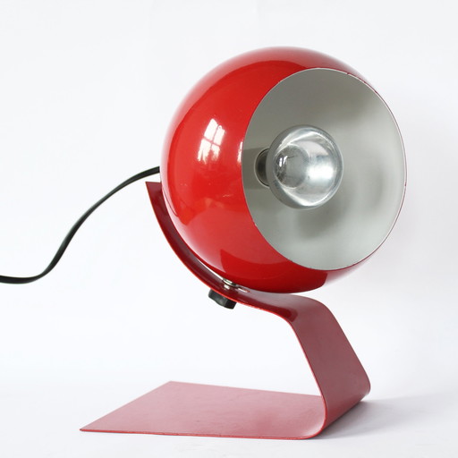 Lampe à poser rouge réglable