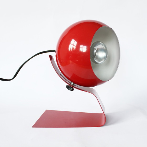 Image 1 of Lampe à poser rouge réglable