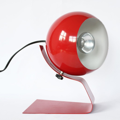 Lampe à poser rouge réglable