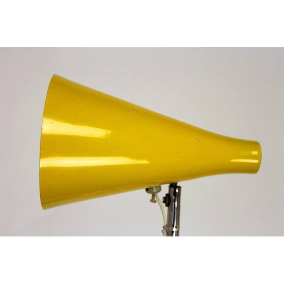 Image 1 of Lampe de bureau jaune vintage par Josef Hurka pour Lidokov, 1970