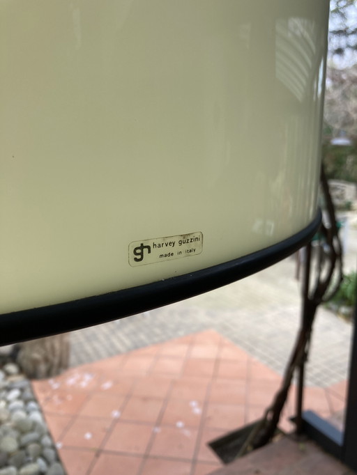 Grande Suspension Harvey Guzzini Made in Italie, Vintage Années 70