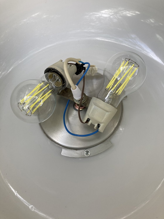 Image 1 of Grande Suspension Harvey Guzzini Made in Italie, Vintage Années 70