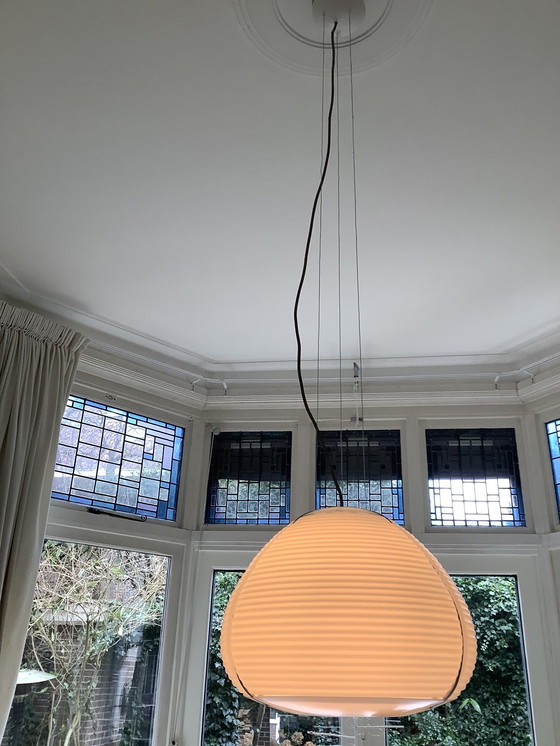 Image 1 of Lampe suspendue en verre dépoli de Fontana Arte