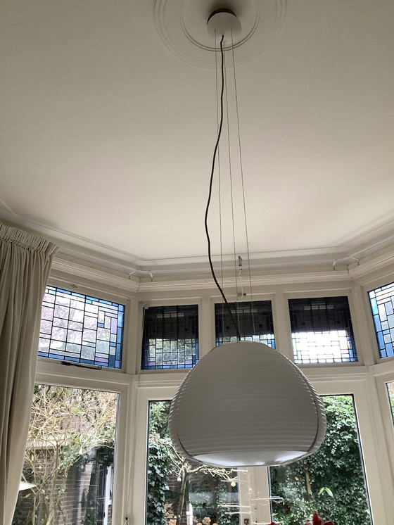 Image 1 of Lampe suspendue en verre dépoli de Fontana Arte