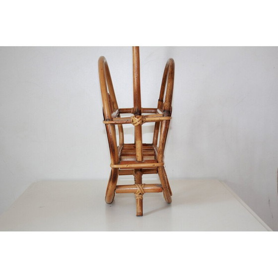 Image 1 of Porte-revues vintage en bambou, Italie 1960