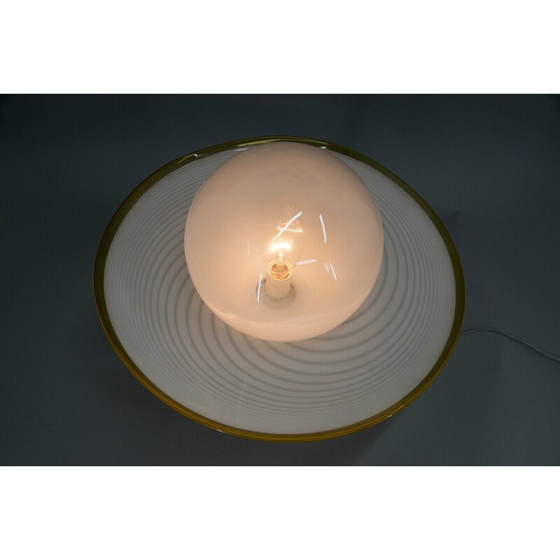 Image 1 of Lampe de table italienne vintage en verre de Murano, années 2000