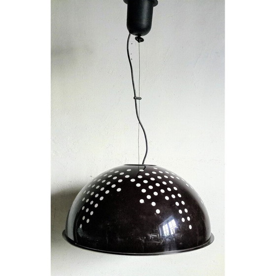Image 1 of Lampe suspendue vintage marron pour Artemide, Italie, années 1970