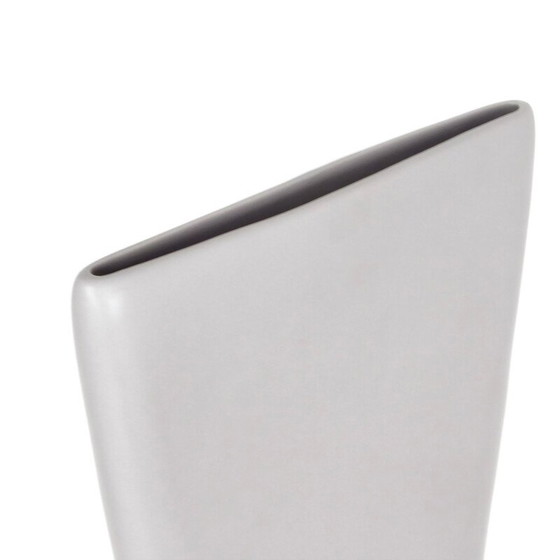 Image 1 of Vase sculptural vintage en céramique beige par Aza, 1980