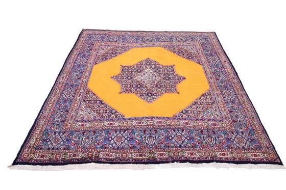 Image 1 of Tapis persan original noué à la main Moud 210 X 206 cm Top condition