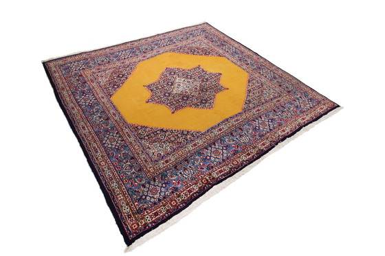 Image 1 of Tapis persan original noué à la main Moud 210 X 206 cm Top condition