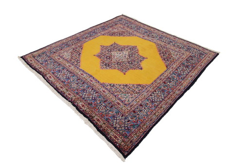 Tapis persan original noué à la main Moud 210 X 206 cm Top condition