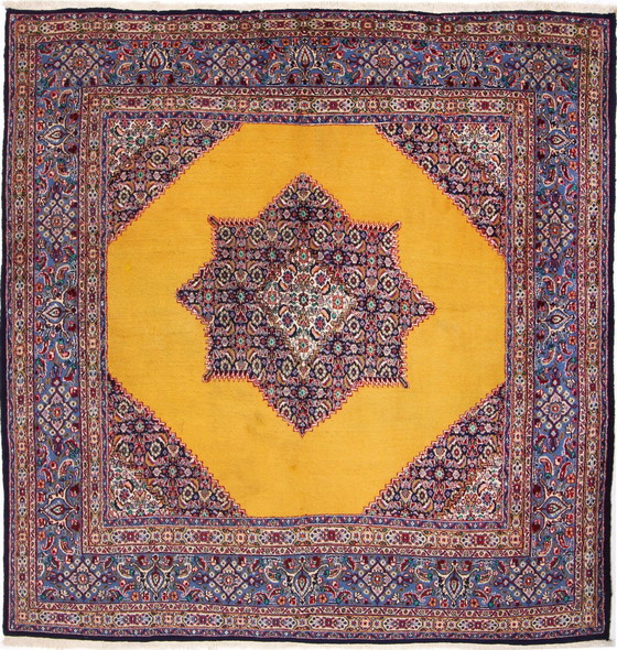 Image 1 of Tapis persan original noué à la main Moud 210 X 206 cm Top condition