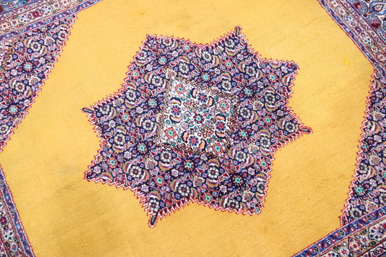 Image 1 of Tapis persan original noué à la main Moud 210 X 206 cm Top condition