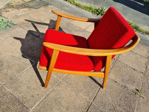 Fauteuil Scandinave En Teck, Années 1960