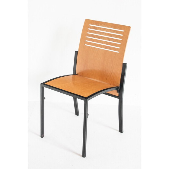 Image 1 of Ensemble de 7 chaises Robert vintage par Thomas Albrecht pour Atoll, Allemagne années 1980