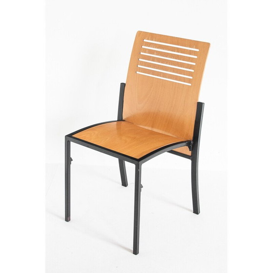 Image 1 of Ensemble de 7 chaises Robert vintage par Thomas Albrecht pour Atoll, Allemagne années 1980
