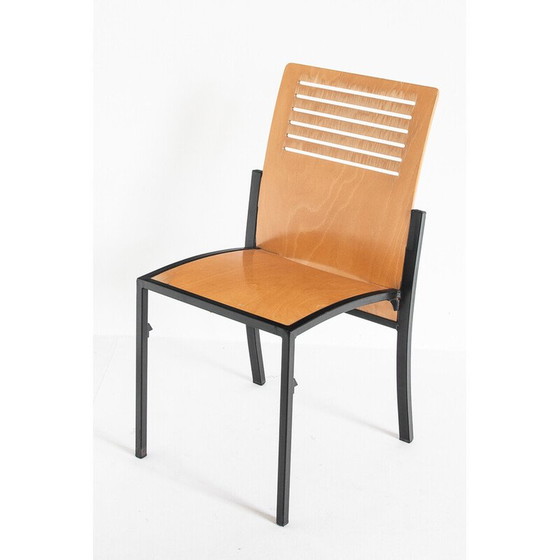 Image 1 of Ensemble de 7 chaises Robert vintage par Thomas Albrecht pour Atoll, Allemagne années 1980