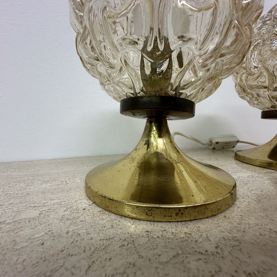 Image 1 of Paire de lampes de table à bulles vintage par Helena Tynell, 1970
