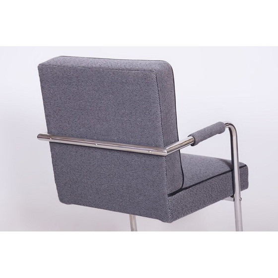 Image 1 of Fauteuil Bauhaus vintage en acier chromé par Karel Josef Říha pour F. Bobek, Tchécoslovaquie 1930