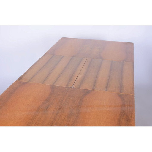 Table Vintage Art Déco en chêne par Jindrich Halabala pour Up Zavody, Tchécoslovaquie 1940