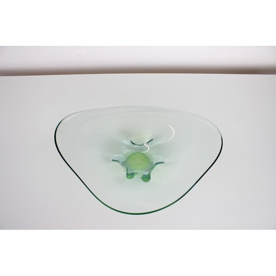 Image 1 of Bol en verre Art du milieu du siècle par Zelezno Borske Sklo, Tchécoslovaquie Années 1960