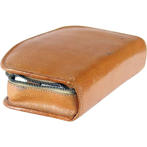 Barbier vintage en laiton, Tchécoslovaquie 1950