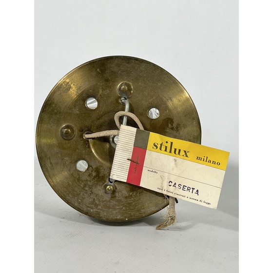 Image 1 of Paire d'appliques vintage en verre et aluminium modèle "Caserta" par Stilux Milano, Italie 1960