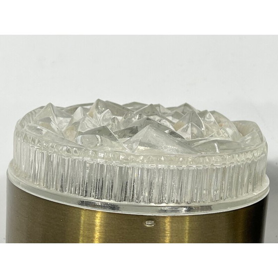 Image 1 of Paire d'appliques vintage en verre et aluminium modèle "Caserta" par Stilux Milano, Italie 1960