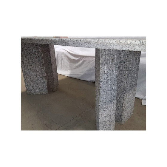 Image 1 of Rare table en granit vintage par Enrico Baleri pour Knoll - 1980