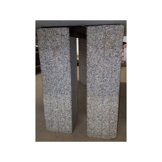 Image 1 of Rare table en granit vintage par Enrico Baleri pour Knoll - 1980