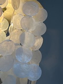 Lot de 2 lampes pendantes en perles Capiz Opaline