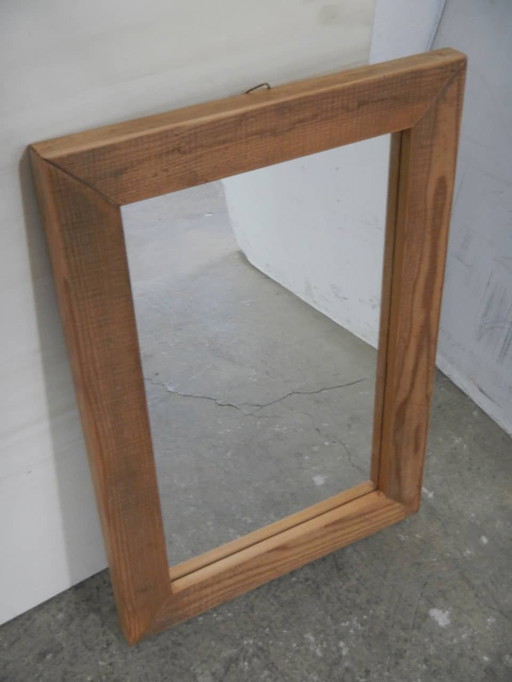 Miroir en bois de sapin 1990