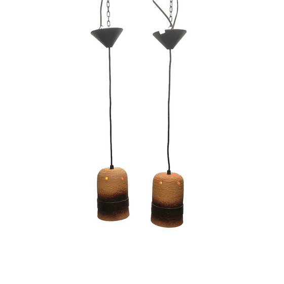 Image 1 of Lampes suspendues vintage en céramique de l'Allemagne de l'Ouest, 1970