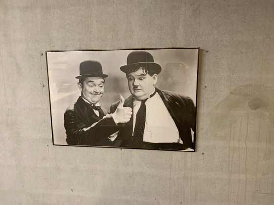 Image 1 of Affiche Laurel et Hardy 1960 encadrée