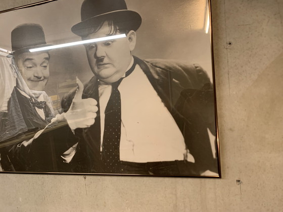 Image 1 of Affiche Laurel et Hardy 1960 encadrée