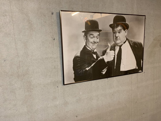 Image 1 of Affiche Laurel et Hardy 1960 encadrée