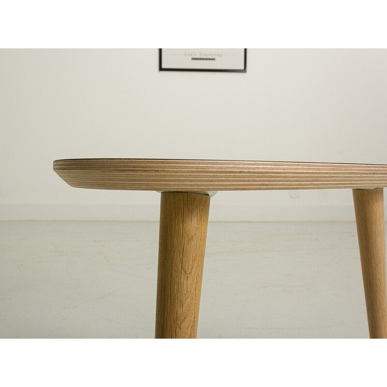 Image 1 of Table basse vintage grise avec pieds en chêne massif, France