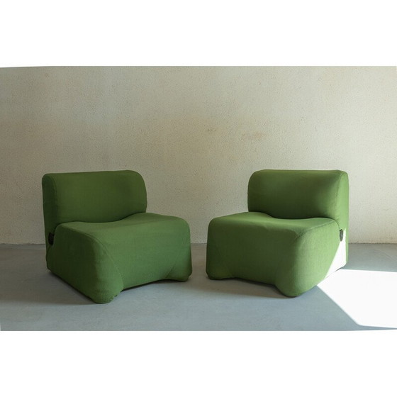 Image 1 of Paire de fauteuils "Bubble" vintage de Carlo Bartoli, 1966