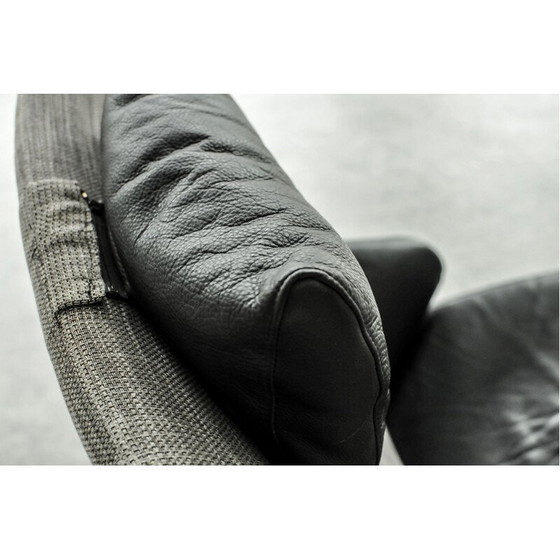 Image 1 of Chaise longue pliante en cuir "Solo 699" de Stefan Heiliger, Allemagne, années 1980